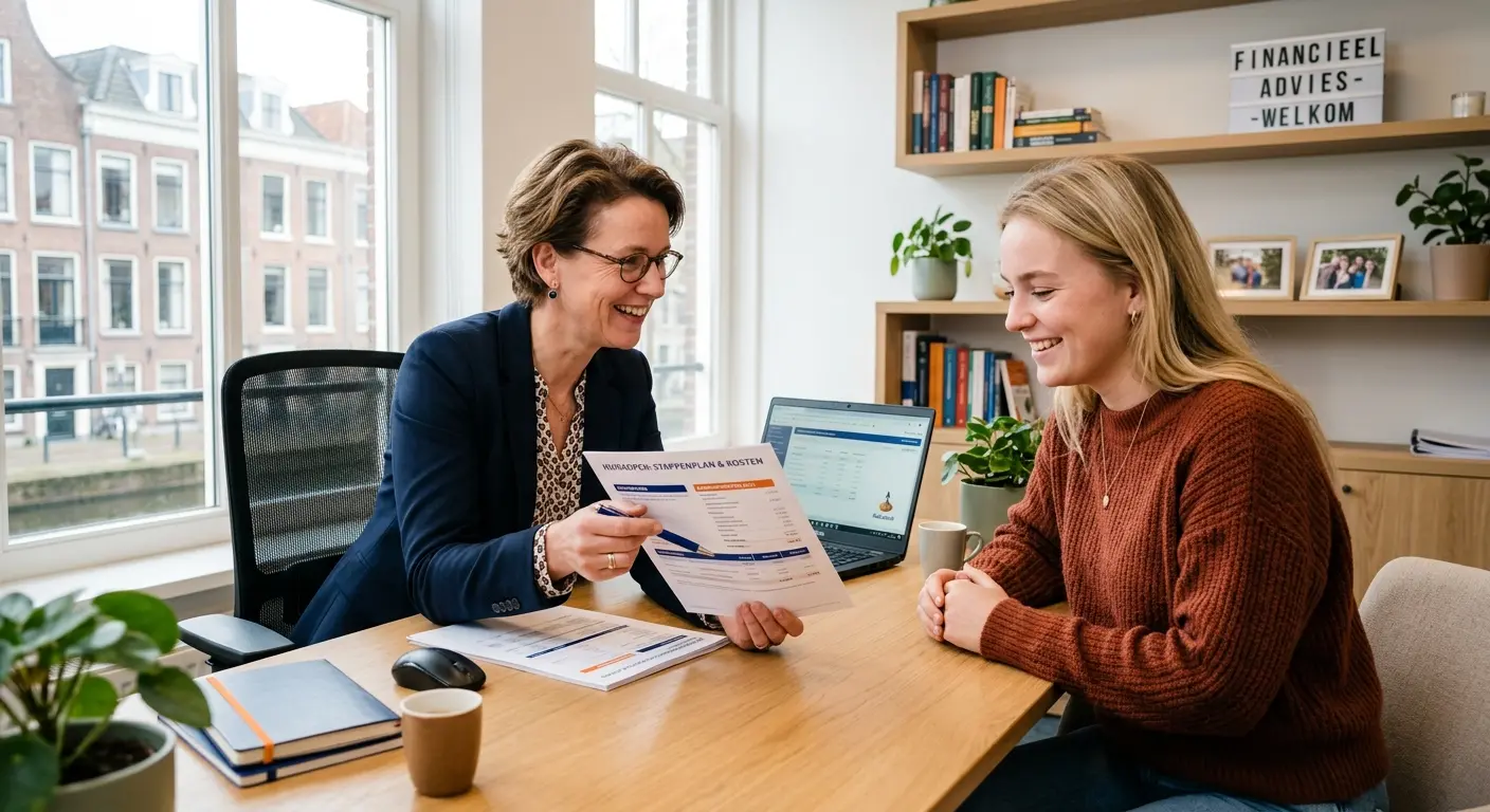 Adviseur van Libero Financieel bespreekt kosten koper met starter