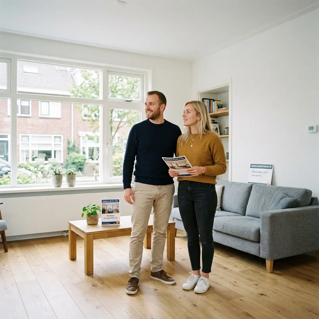 Stel bij bezichtiging van eerste woning met Libero Aankoop