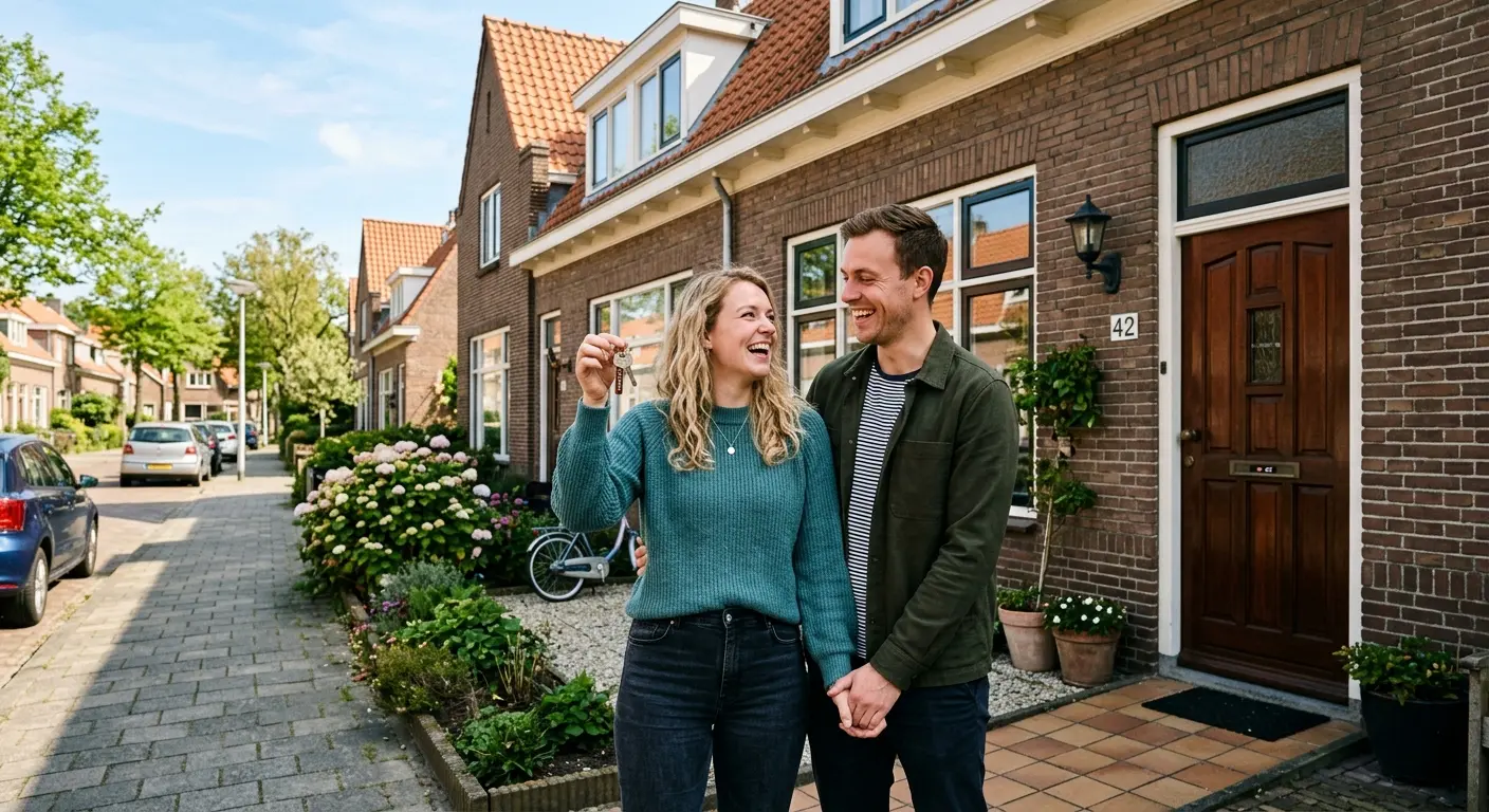 Starter bekijkt huis na schenking van ouders